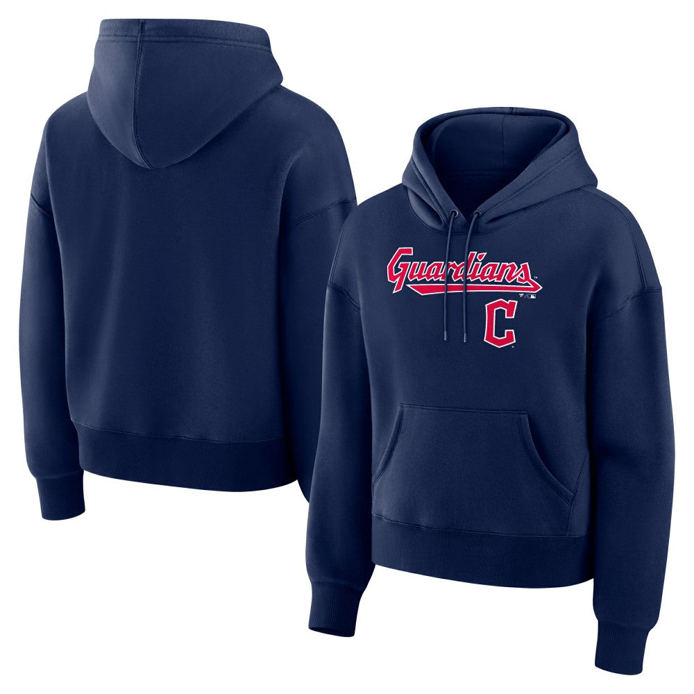 Navy Cleveland Guardians Fanatics Women's Lockup Legacy Fleece Hoodie