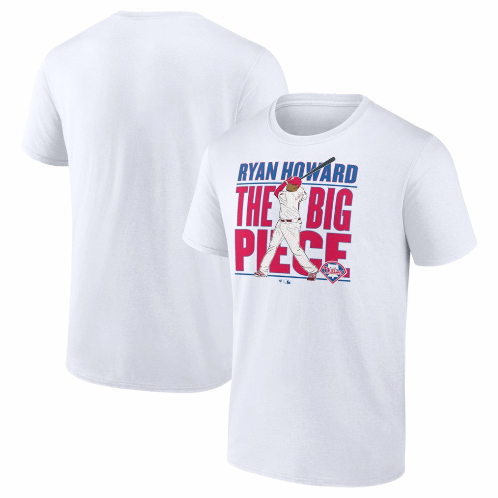 White Ryan Howard Philadelphia Phillies Fanatics Cooperstown Collection Player T-Shirt
