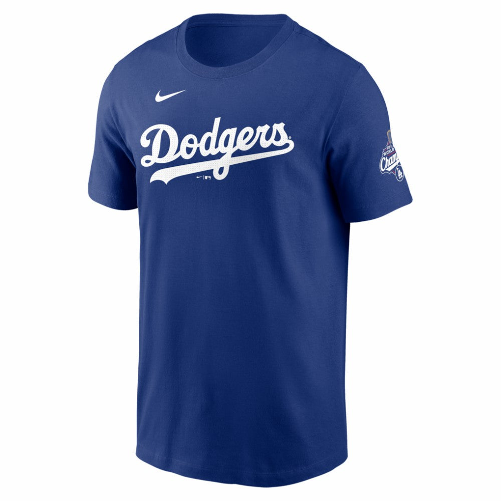 Royal Tommy Edman Los Angeles Dodgers Nike 2025 World Series Champions Name & Number T-Shirt