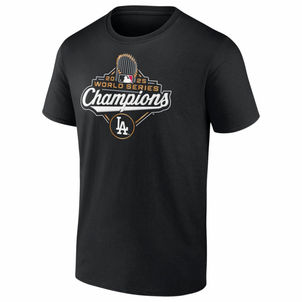 Black Tommy Edman Los Angeles Dodgers Fanatics 2025 World Series Champions Name & Number T-Shirt