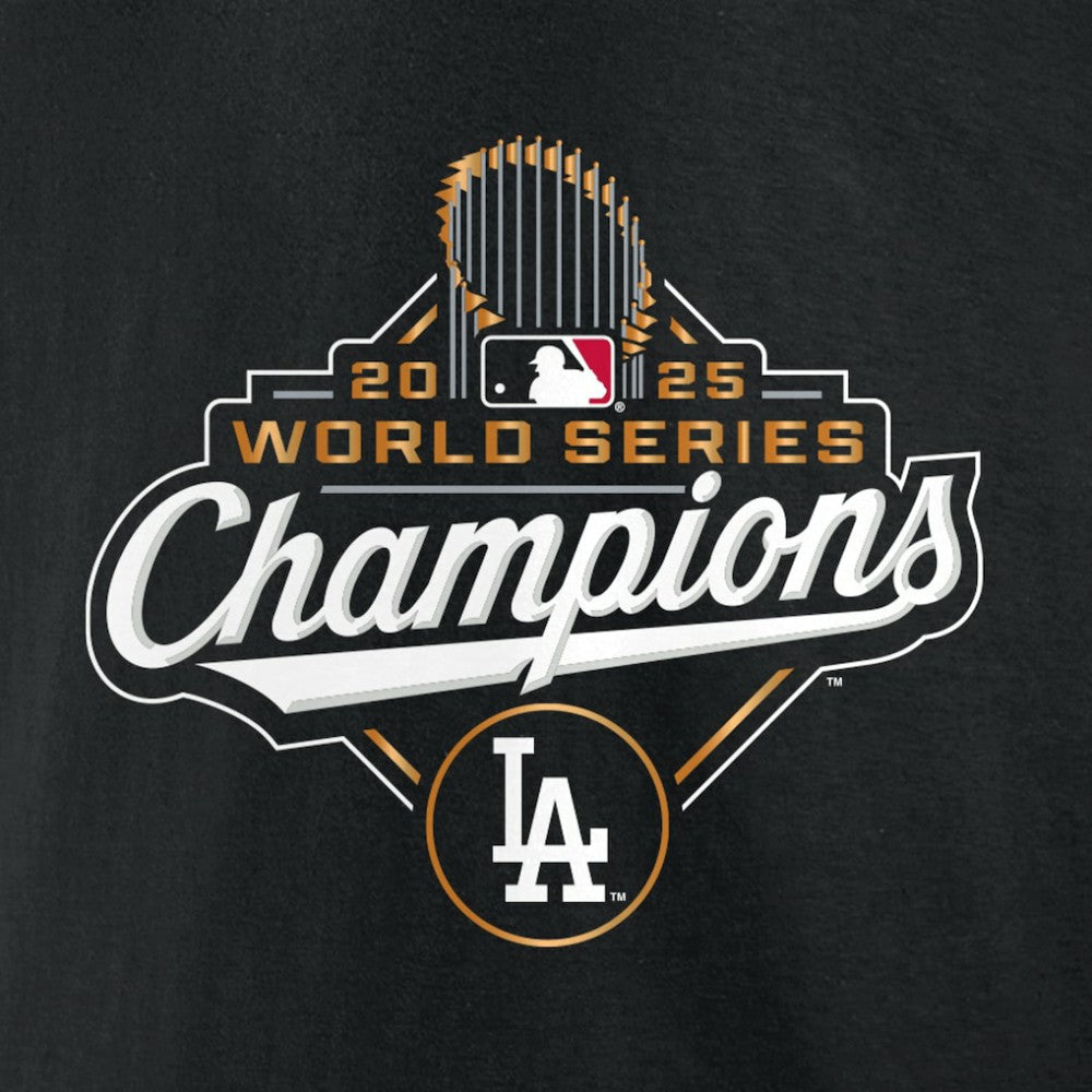 Black Tommy Edman Los Angeles Dodgers Fanatics 2025 World Series Champions Name & Number T-Shirt