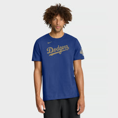 Royal Los Angeles Dodgers Nike 2026 Gold Collection Wordmark T-Shirt