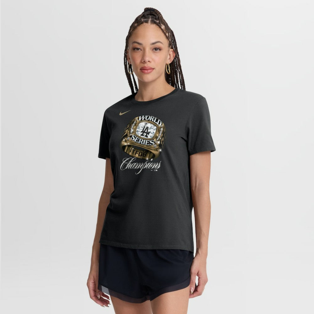 Black Los Angeles Dodgers Nike Women's 2026 Gold Collection Graphic T-Shirt