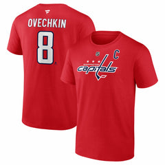 NHL Alexander Ovechkin Washington Capitals Fanatics Authentic Stack Name & Number T-Shirt