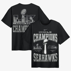 Super Bowl LX Champions Locker Room Trophy Collection Authentic T-Shirt - Seattle Seahawks T-shirts