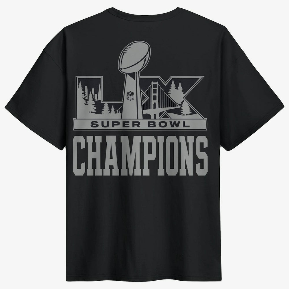 Super Bowl LX Champions Locker Room Trophy Collection Authentic T-Shirt - Seattle Seahawks T-shirts