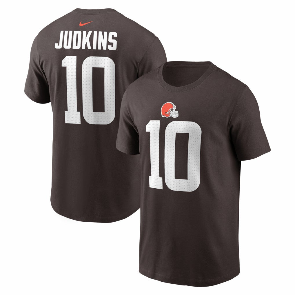 Quinshon Judkins  Name & Number T-Shirt - Cleveland Browns T-shirts