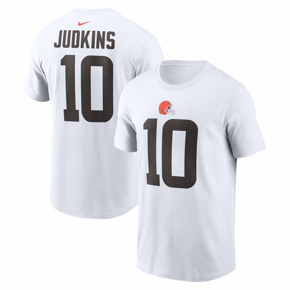 Quinshon Judkins  Name & Number T-Shirt - Cleveland Browns T-shirts