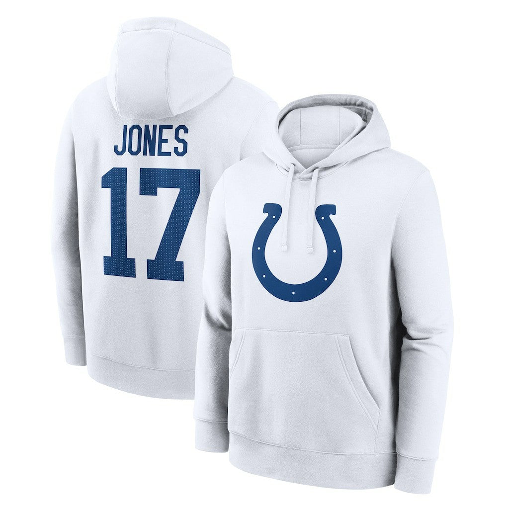 Daniel Jones  Player Name & Number Fleece Hoodie - Indianapolis Colts Hoodies