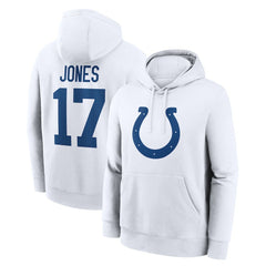 Daniel Jones  Player Name & Number Fleece Hoodie - Indianapolis Colts Hoodies