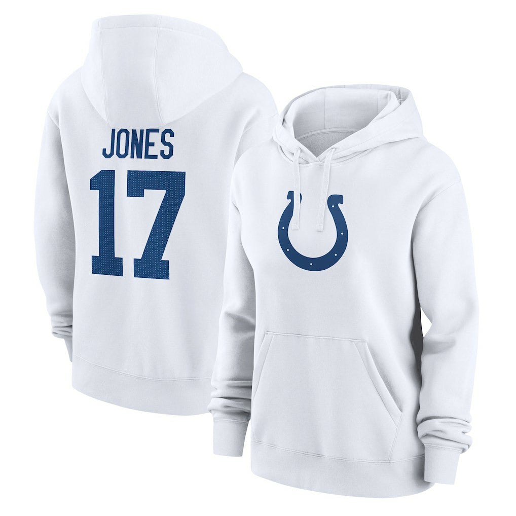 Daniel Jones  Women's Player Name & Number Fleece Hoodie - Indianapolis Colts Hoodies