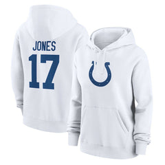 Daniel Jones  Women's Player Name & Number Fleece Hoodie - Indianapolis Colts Hoodies