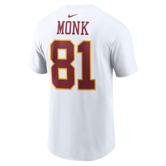 Art Monk  Retired Player Name & Number T-Shirt - Washington Commanders T-shirts