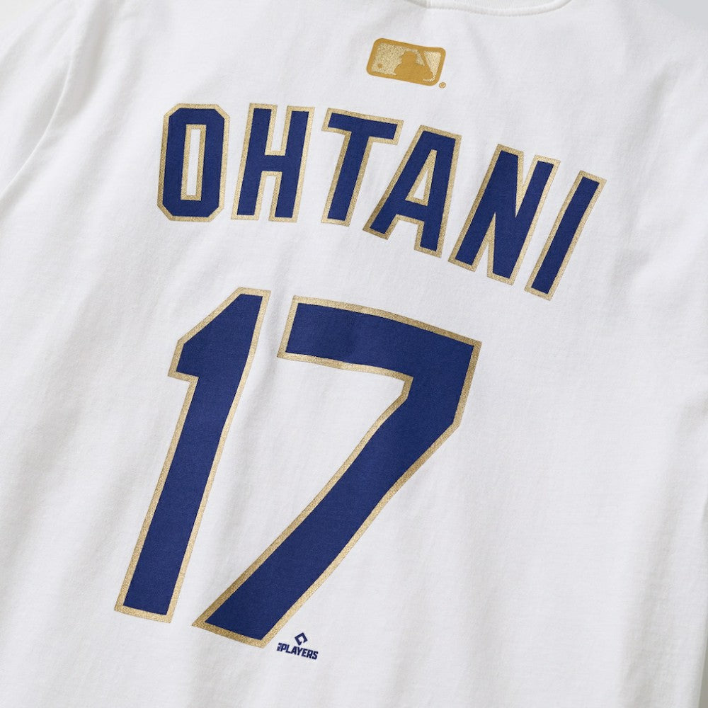 White Shohei Ohtani Los Angeles Dodgers Nike 2026 Gold Collection Name & Number T-Shirt