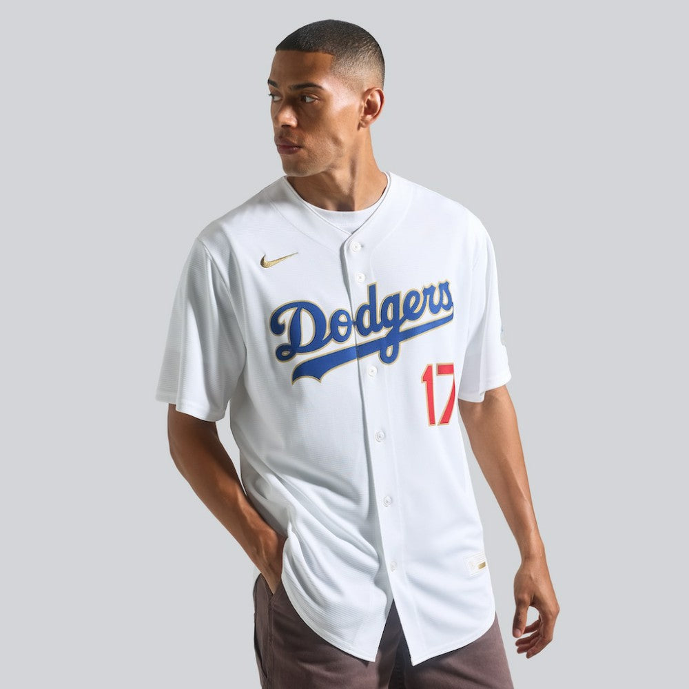 White Shohei Ohtani Los Angeles Dodgers Nike 2026 Gold Collection Stadium Jersey