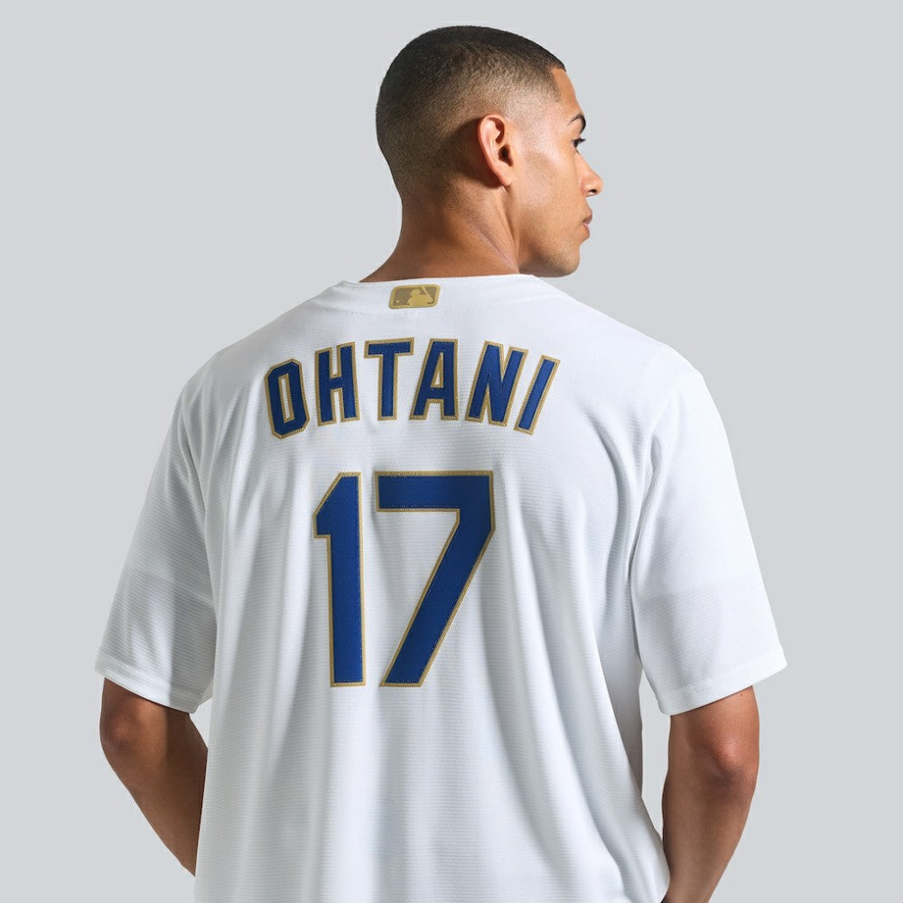 White Shohei Ohtani Los Angeles Dodgers Nike 2026 Gold Collection Stadium Jersey