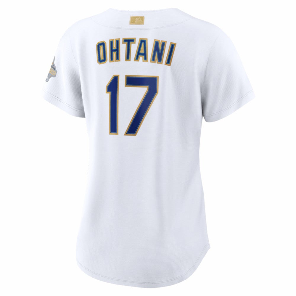White Shohei Ohtani Los Angeles Dodgers Nike Women's 2026 Gold Collection Stadium Jersey