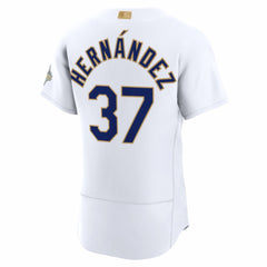 White Teoscar Hernández Los Angeles Dodgers Nike 2026 Gold Collection Authentic Jersey