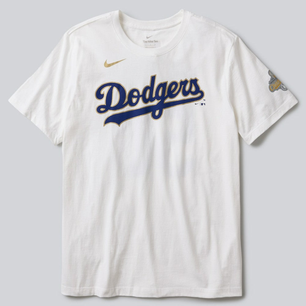 White Yoshinobu Yamamoto Los Angeles Dodgers Nike 2026 Gold Collection Name & Number T-Shirt
