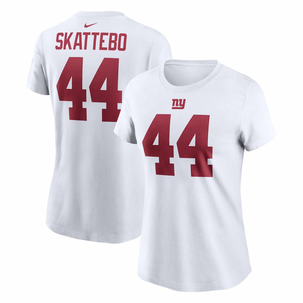 Cam Skattebo  Women's Name & Number T-Shirt - New York Giants T-shirts