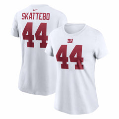 Cam Skattebo  Women's Name & Number T-Shirt - New York Giants T-shirts