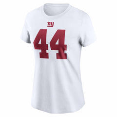 Cam Skattebo  Women's Name & Number T-Shirt - New York Giants T-shirts
