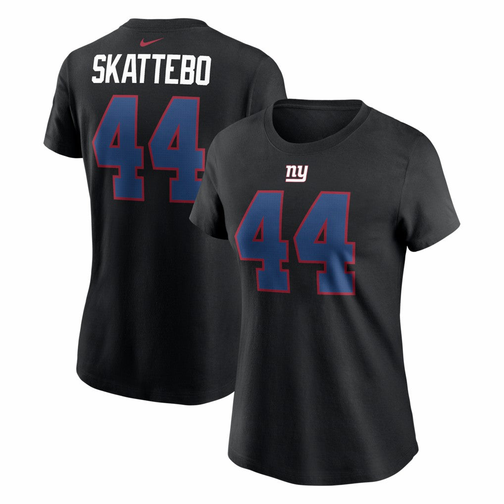 Cam Skattebo  Women's Name & Number T-Shirt - New York Giants T-shirts