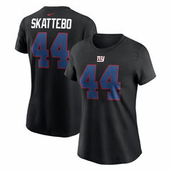 Cam Skattebo  Women's Name & Number T-Shirt - New York Giants T-shirts