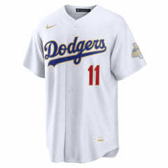 White Roki Sasaki Los Angeles Dodgers Nike 2026 Gold Collection Kanji Stadium Jersey