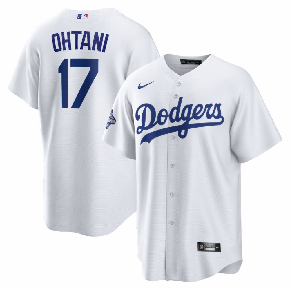 White Shohei Ohtani Los Angeles Dodgers Nike 2025 World Series Champions Home Replica Jersey