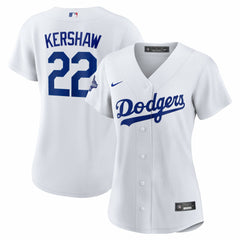 White Clayton Kershaw Los Angeles Dodgers Nike Women's Home 2025 World Series Champions Replica Jersey