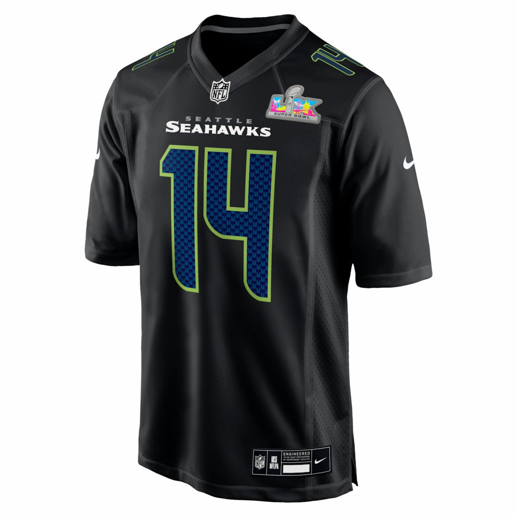 Sam Darnold  Super Bowl LX Patch Carbon Fashion Game Jersey - Seattle Seahawks Jerseys