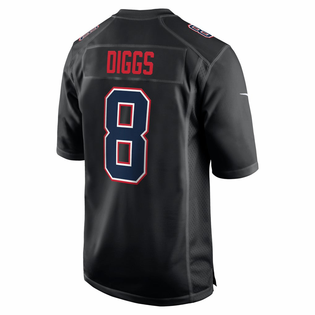 Stefon Diggs  Super Bowl LX Patch Carbon Fashion Game Jersey - New England Patriots Jerseys
