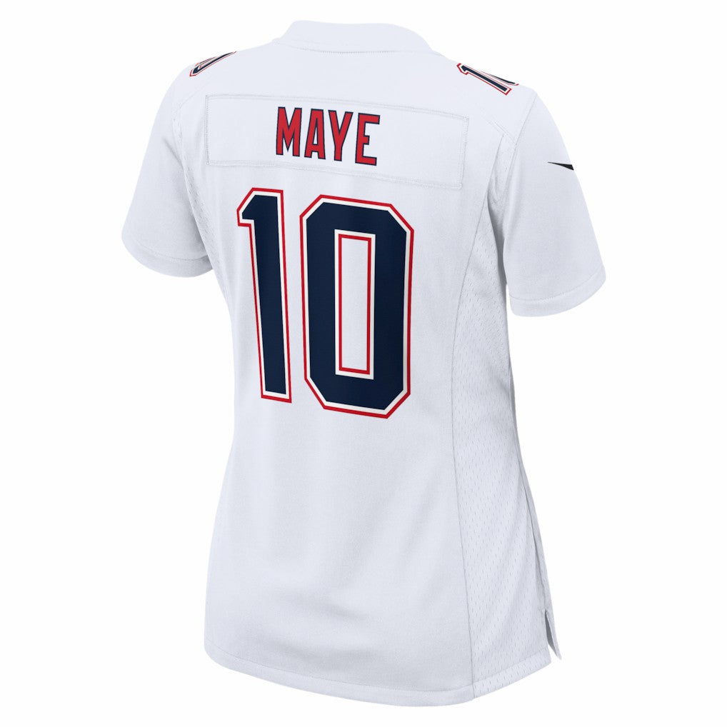 Drake Maye  Women's Super Bowl LX Patch Tundra Fashion Game Jersey - New England Patriots Jerseys