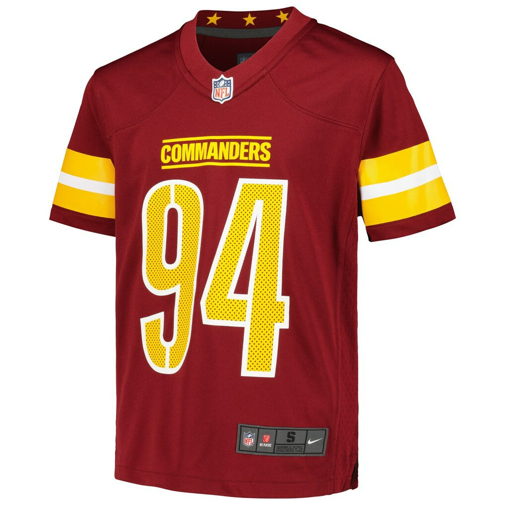 Daron Payne  Youth Game Jersey - Washington Commanders Jerseys