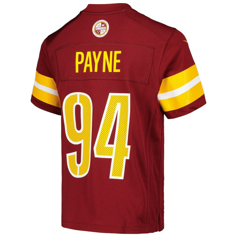 Daron Payne  Youth Game Jersey - Washington Commanders Jerseys