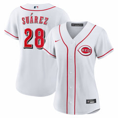 White Eugenio Suárez Cincinnati Reds Nike Women's Home Replica Jersey
