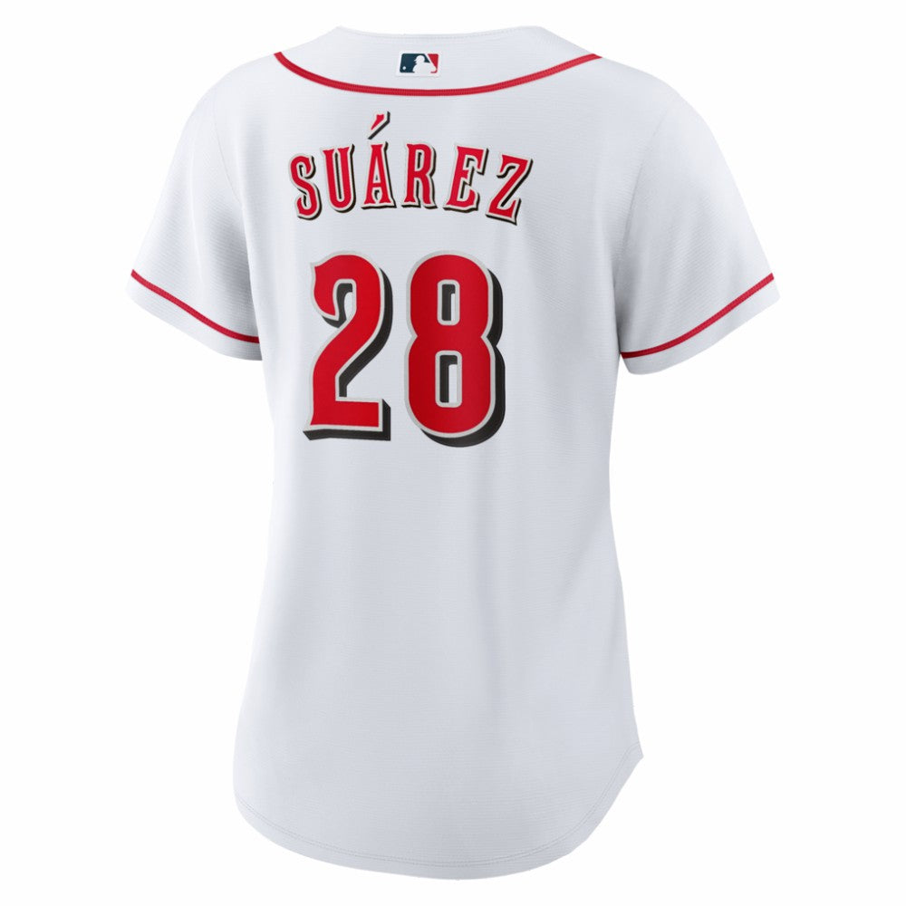 White Eugenio Suárez Cincinnati Reds Nike Women's Home Replica Jersey