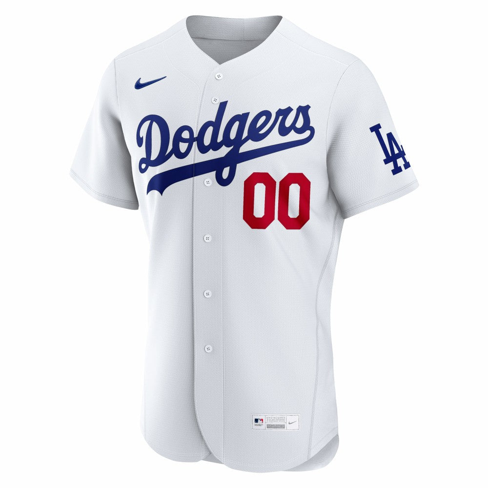 White Los Angeles Dodgers Nike Home Authentic Custom Jersey