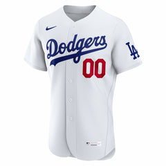 White Los Angeles Dodgers Nike Home Authentic Custom Jersey