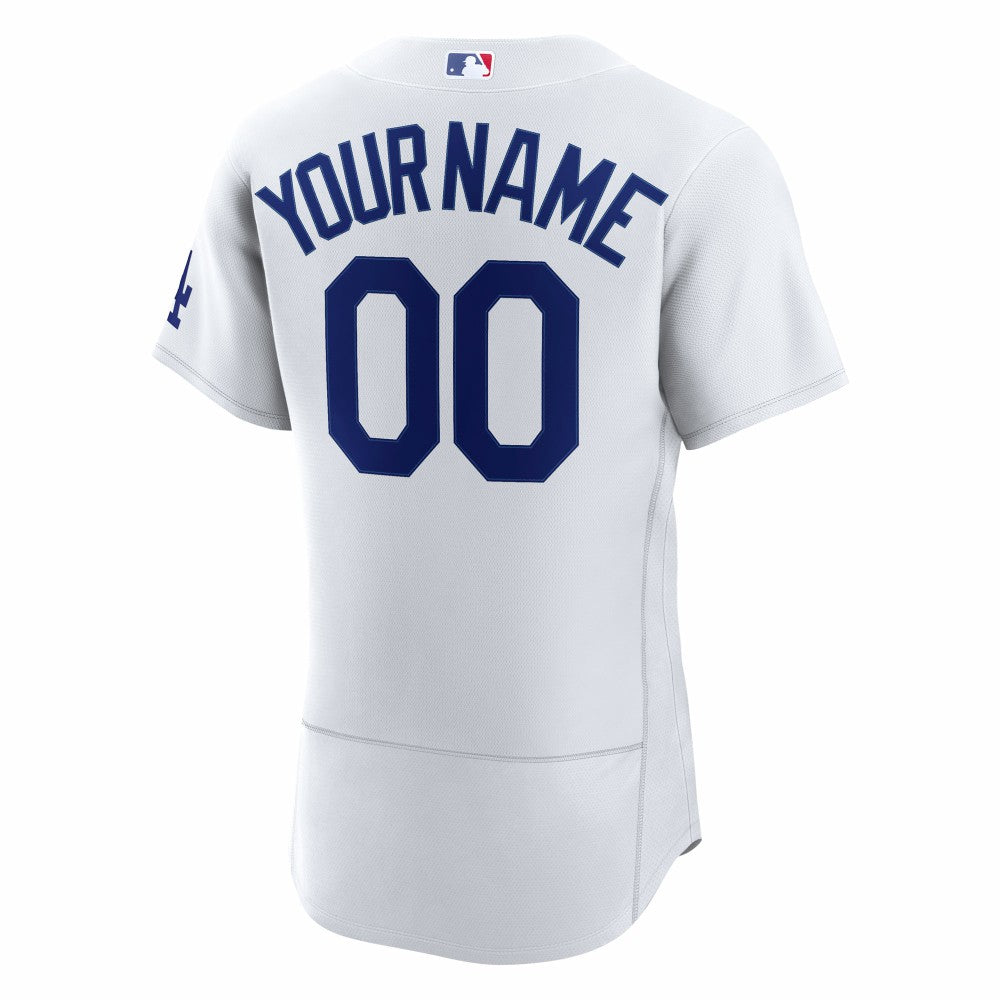 White Los Angeles Dodgers Nike Home Authentic Custom Jersey
