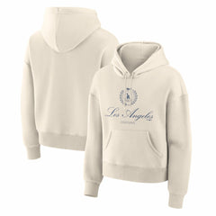 Cream Los Angeles Dodgers Fanatics Women's Legacy Fleece Hoodie