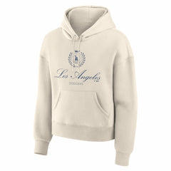 Cream Los Angeles Dodgers Fanatics Women's Legacy Fleece Hoodie