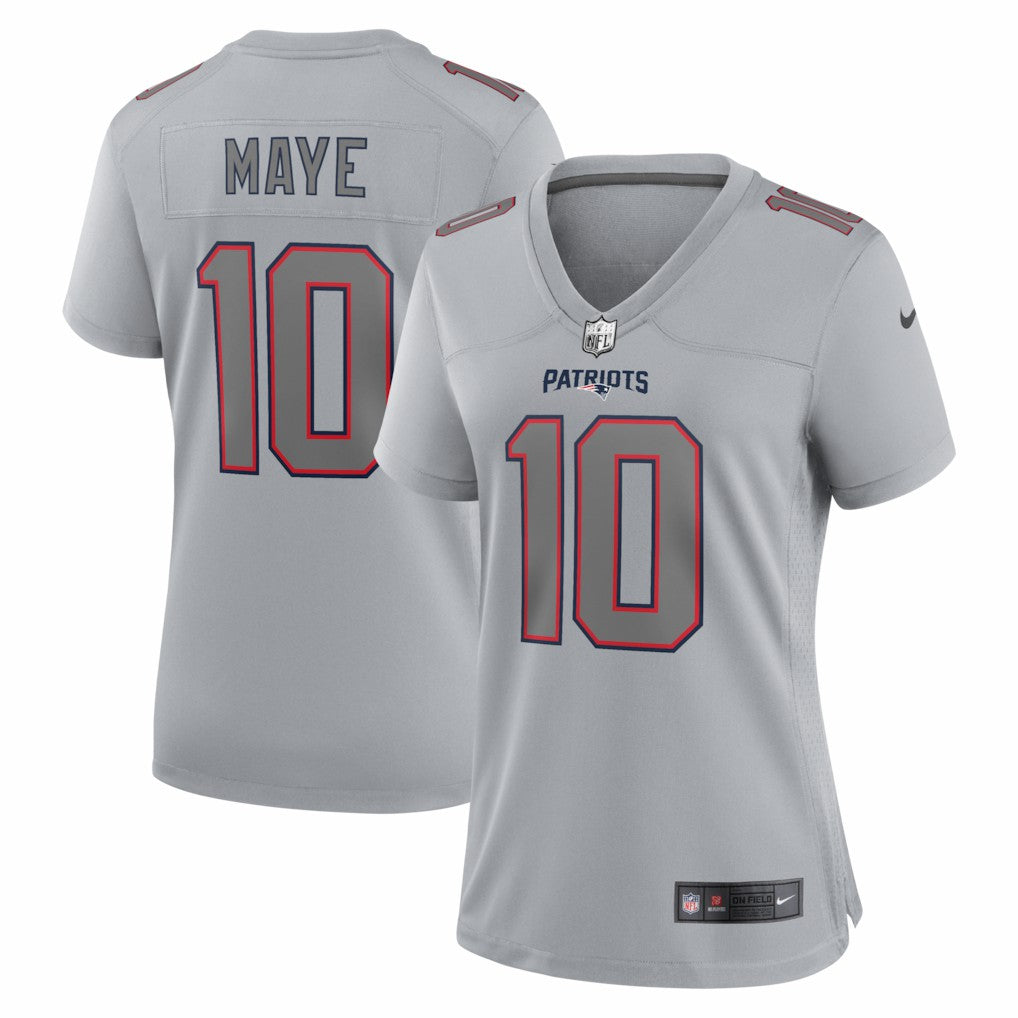 Drake Maye  Women's Fashion Atmosphere Fashion Game Jersey - New England Patriots Jerseys
