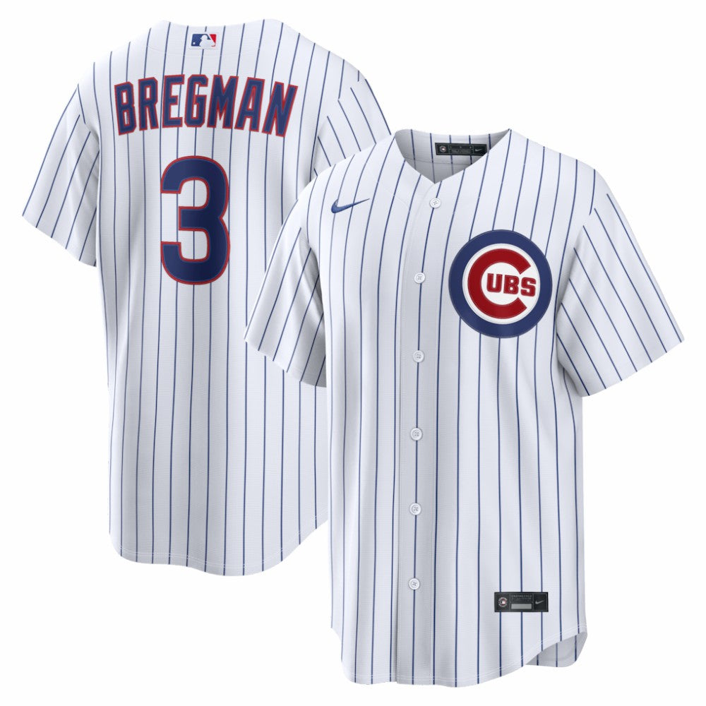White Alex Bregman Chicago Cubs Nike Home Replica Jersey