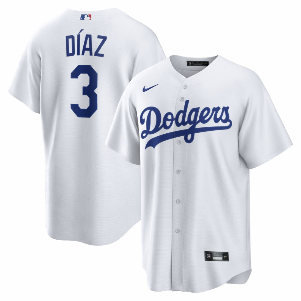 White Edwin Díaz Los Angeles Dodgers Nike Home Replica Jersey