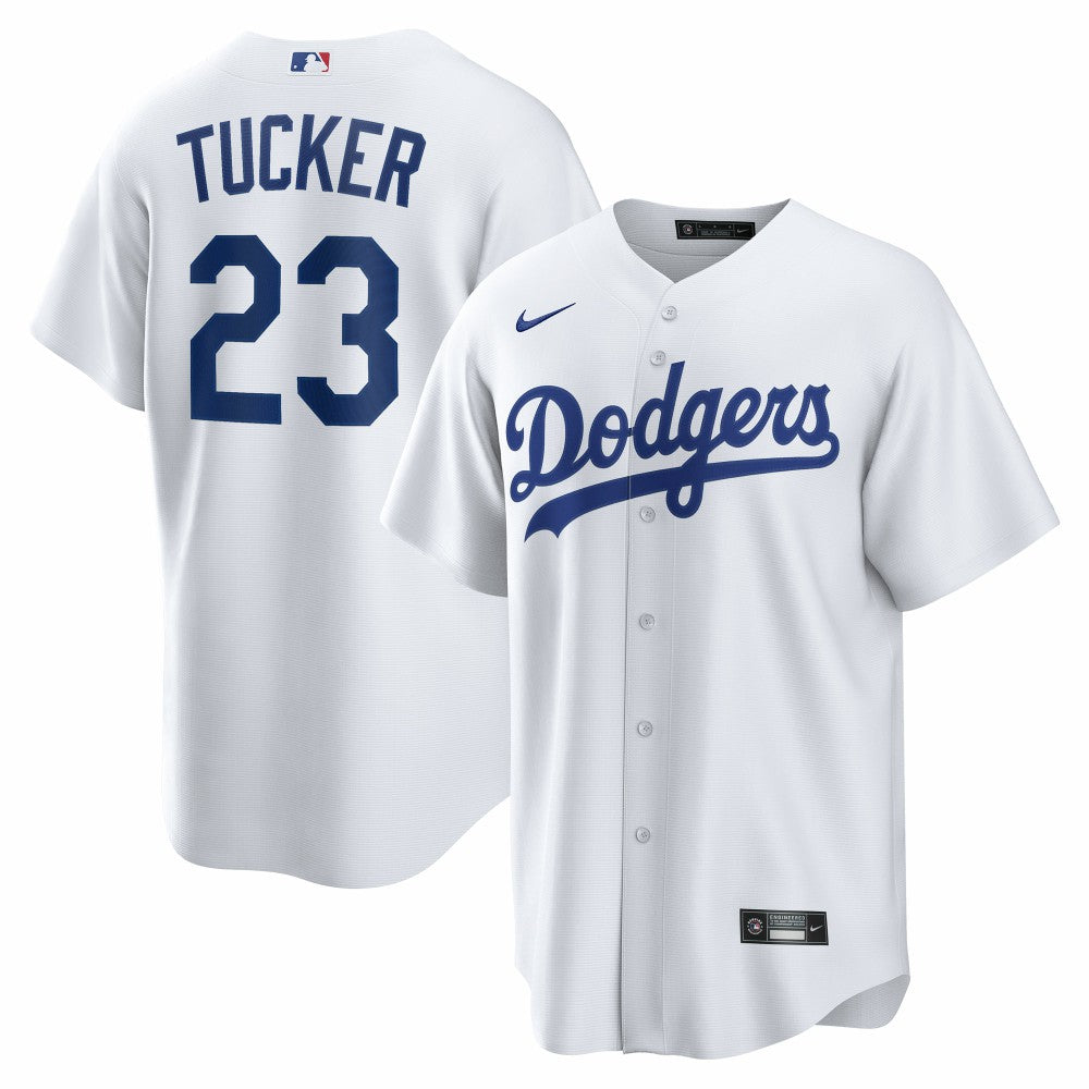 White Kyle Tucker Los Angeles Dodgers Nike Home Replica Jersey