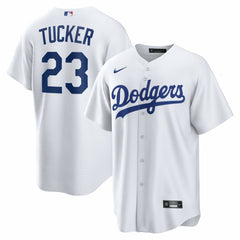 White Kyle Tucker Los Angeles Dodgers Nike Home Replica Jersey