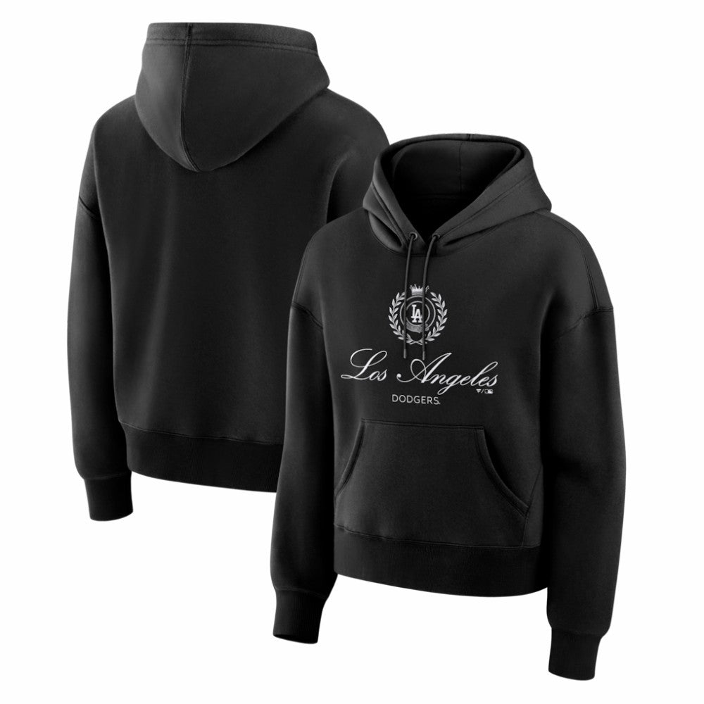 Black Los Angeles Dodgers Fanatics Women's Legacy Fleece Hoodie