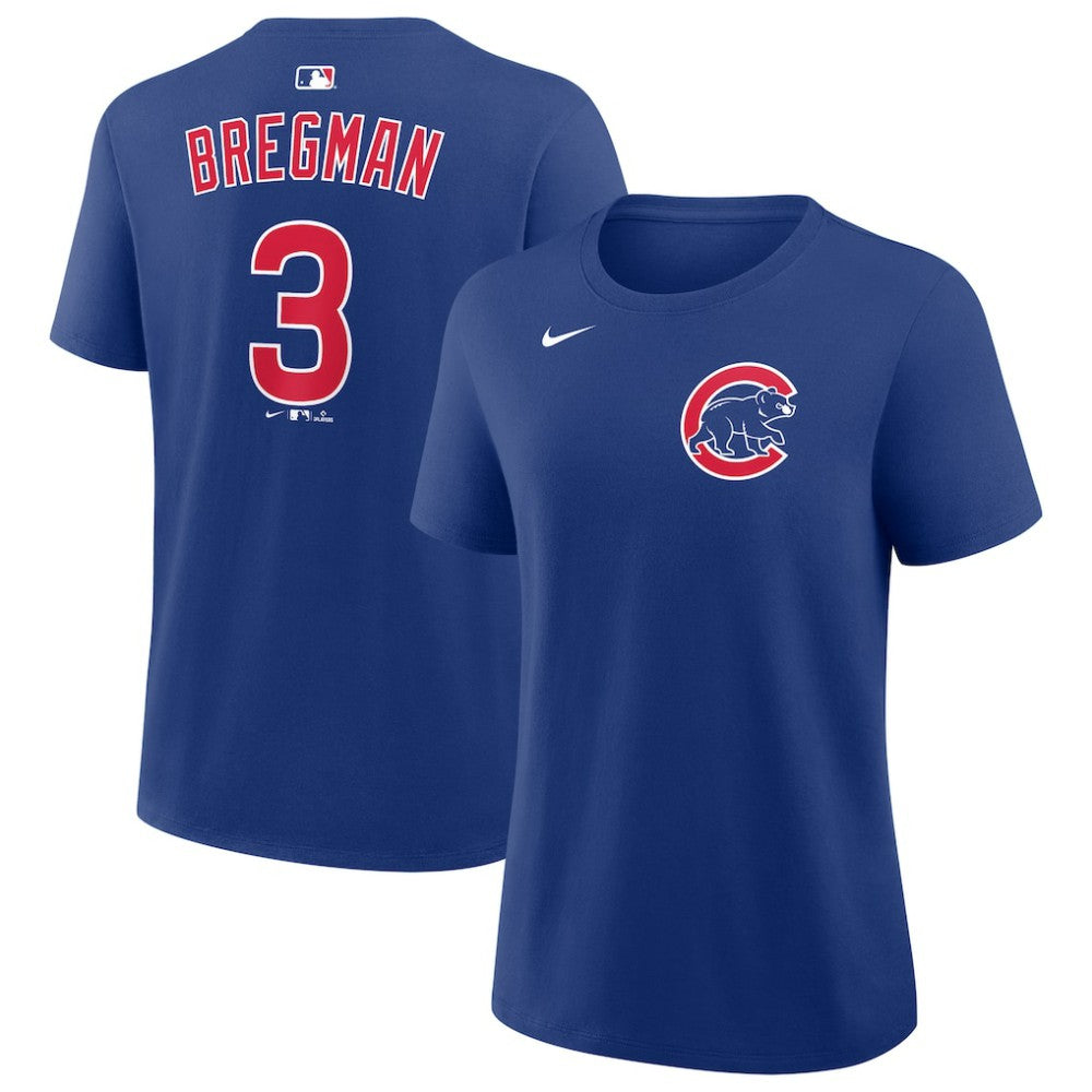 Royal Alex Bregman Chicago Cubs Nike Women's Name & Number T-Shirt